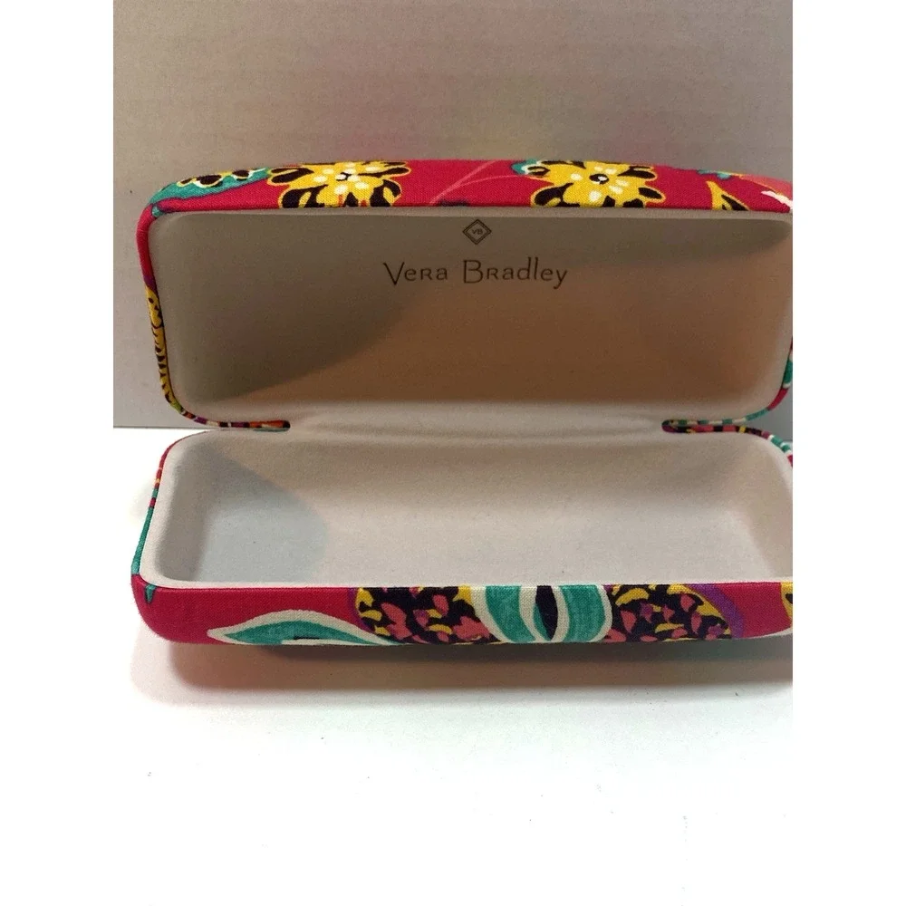 Vera‎ Bradley Rumba Clamshell Hard Case Eyeglasses Sunglasses Hinge Close Floral